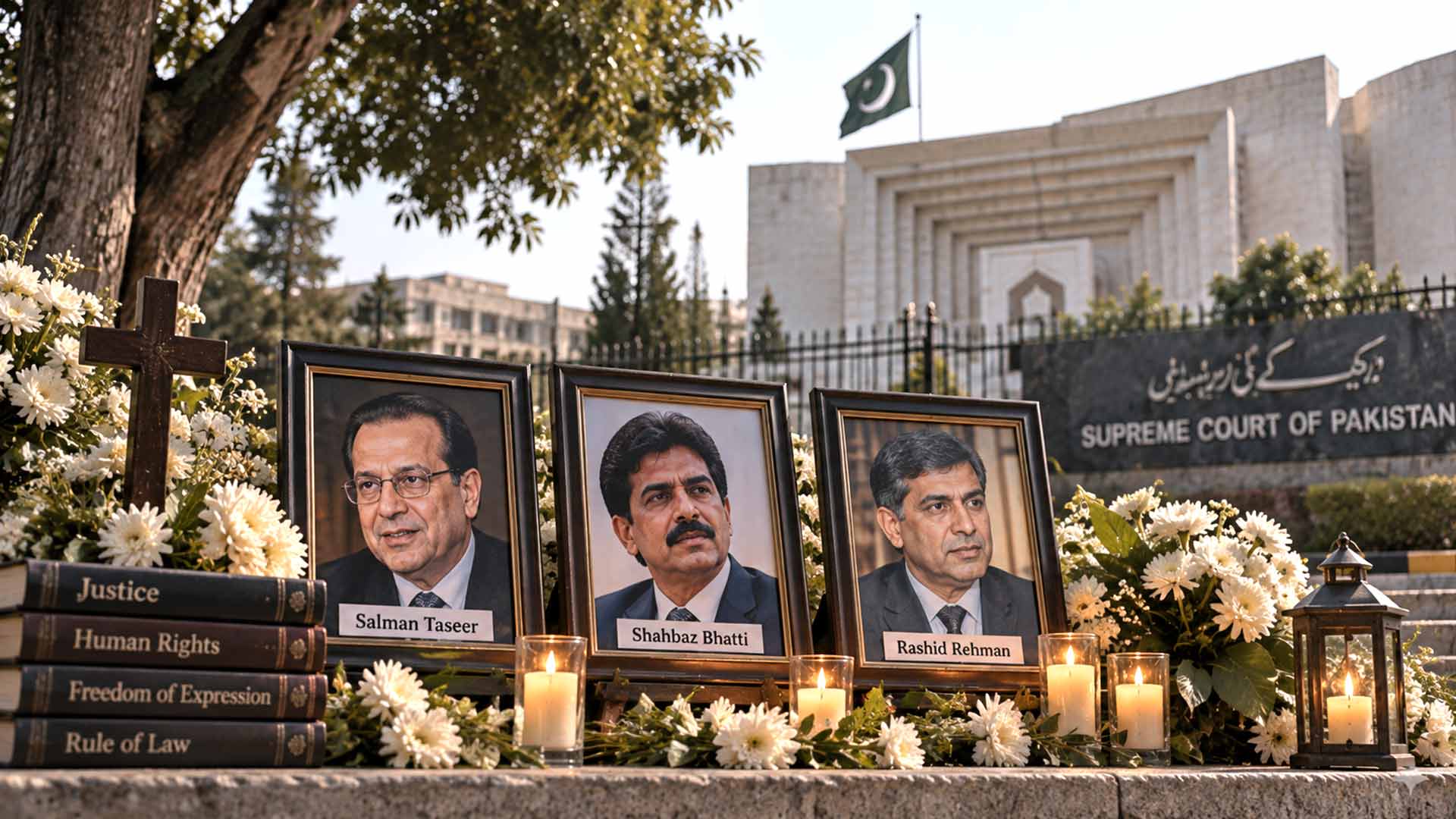 Gedenken an Menschen, die nach Kritik an Missständen rund um Pakistans Blasphemiegesetze ermordet wurden – Symbolbild