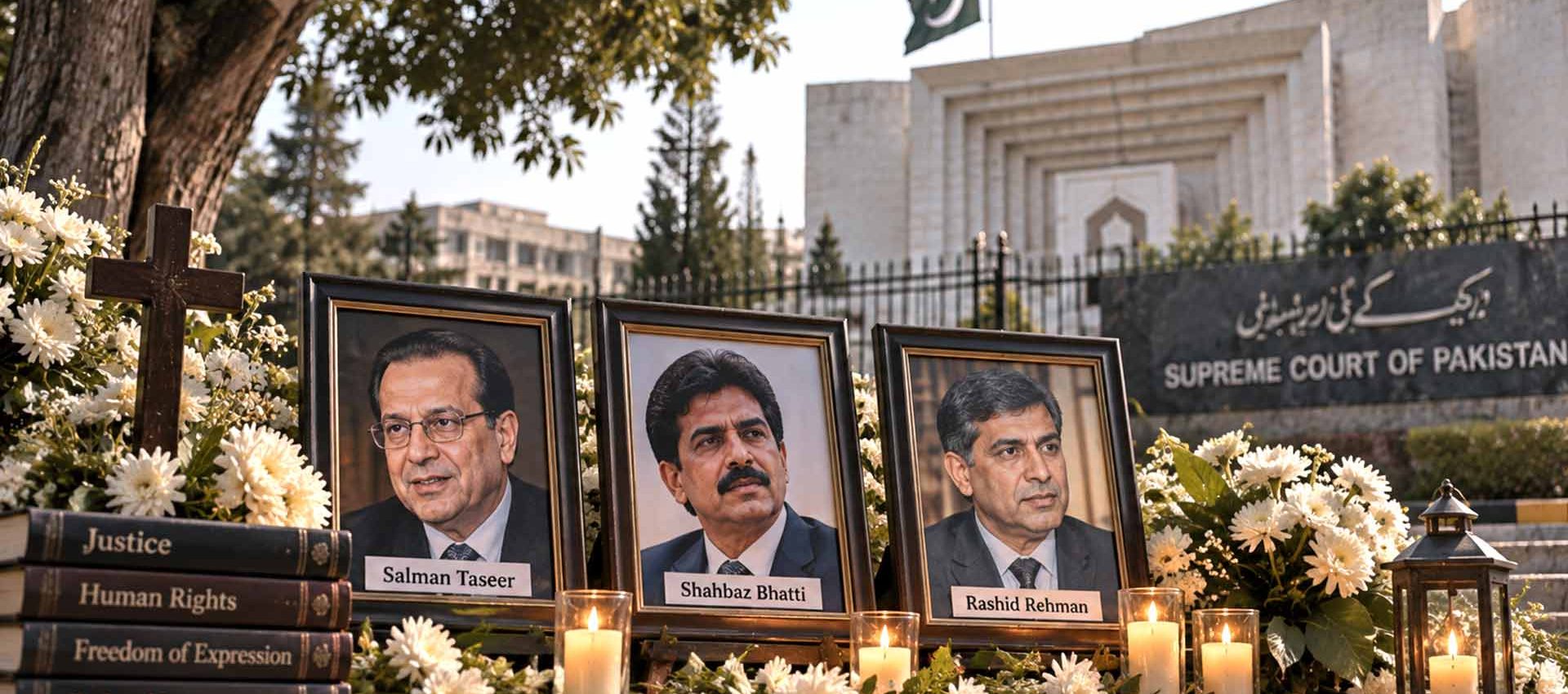 Gedenken an Menschen, die nach Kritik an Missständen rund um Pakistans Blasphemiegesetze ermordet wurden – Symbolbild